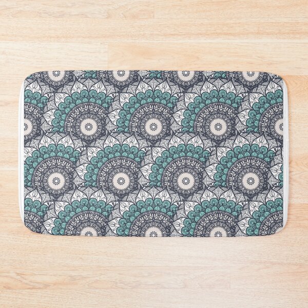 Item preview, Blue, White and Grey Mandala Pattern designed and sold by KauzSL.