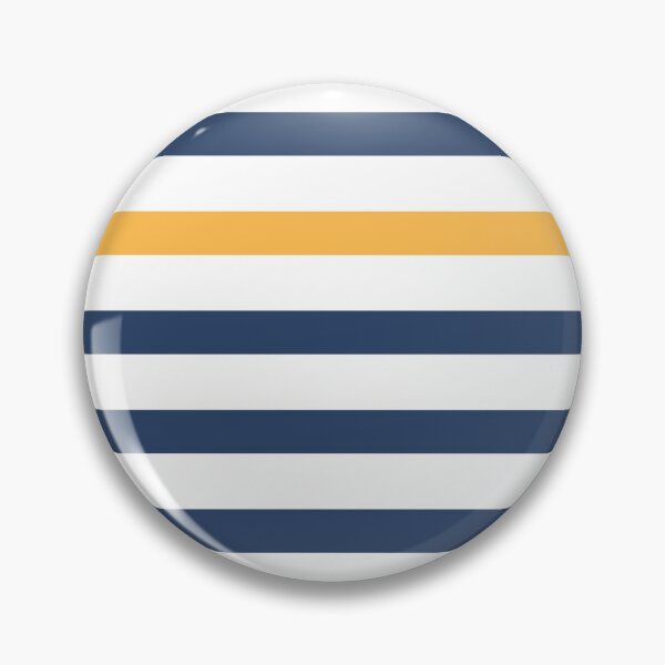 Item preview, Blue and white stripes with yellow designed and sold by Latte Design.