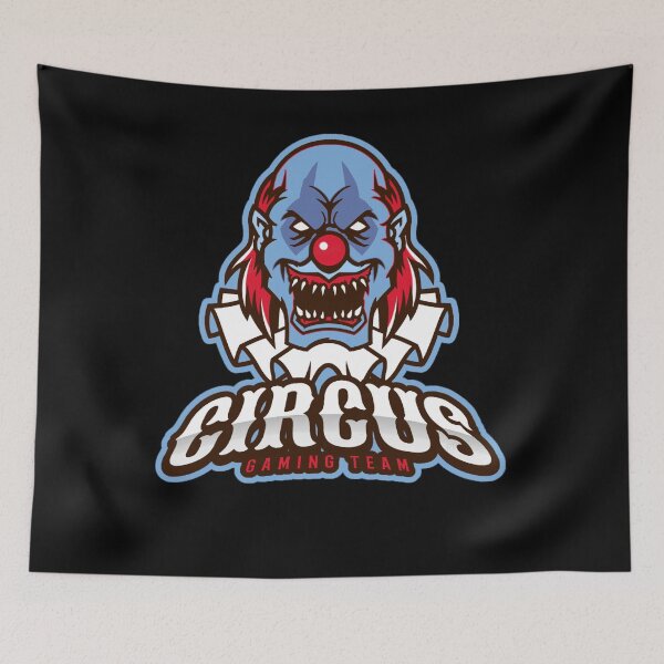 Item preview, Evil Clown Horror Killer Clowns Funny Circus Gaming Team Halloween Scary Haunted House designed and sold by TopTeeShop.