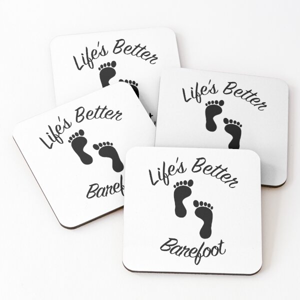 Item preview, Life's better barefoot  designed and sold by Snow N Surf Rider Society.