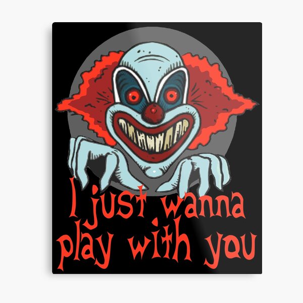 Clown Prank Metal Prints Redbubble - roblox clown song piano sheets easy