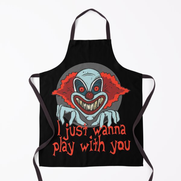 Item preview, Evil Clown Horror Killer Clowns Funny Just Wanna Play Halloween Scary Haunted House designed and sold by TopTeeShop.