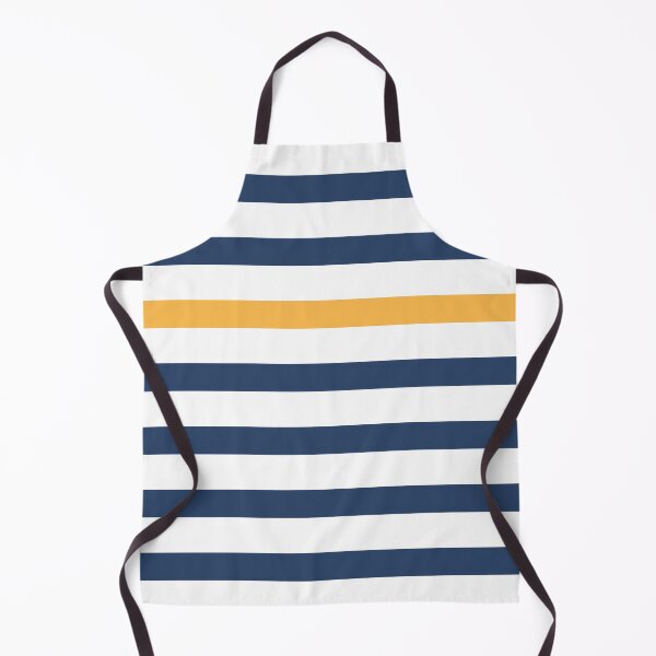 Item preview, Blue and white stripes with yellow designed and sold by Latte Design.