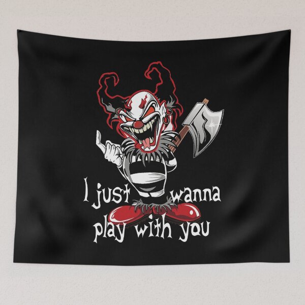 Item preview, Evil Clown Horror Killer Clowns Holding Ax Halloween Scary Haunted House designed and sold by TopTeeShop.
