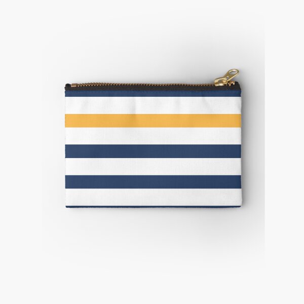Item preview, Blue and white stripes with yellow designed and sold by Latte Design.
