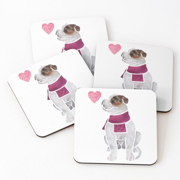 Item preview, Watercolour American Bulldog designed and sold by animalartbyjess.