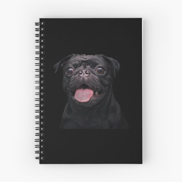 Item preview, Black pug sticking his tongue out! designed and sold by bynole.