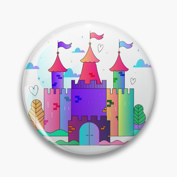 Item preview, Beautiful fairytale castle for princess, magic kingdom. Vintage Palace. Wonderland illustration on a white background designed and sold by mashmosh.
