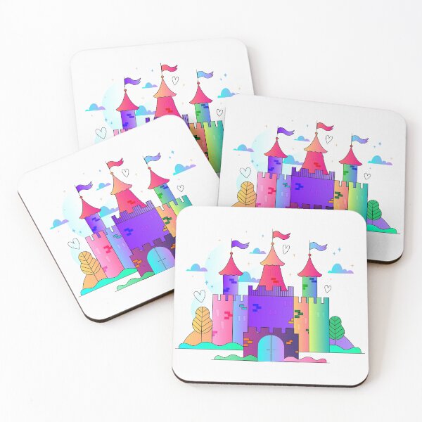 Item preview, Beautiful fairytale castle for princess, magic kingdom. Vintage Palace. Wonderland illustration on a white background designed and sold by mashmosh.