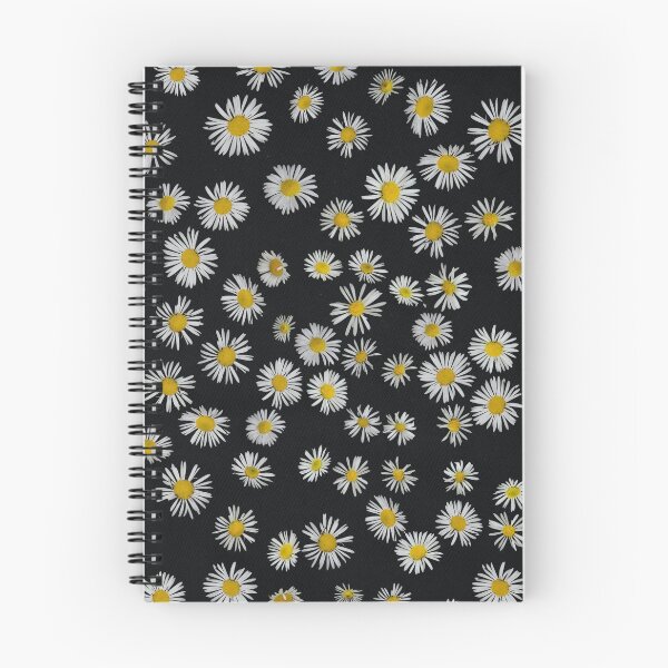 Item preview, chamomile flower pattern with a black background designed and sold by Badi46.