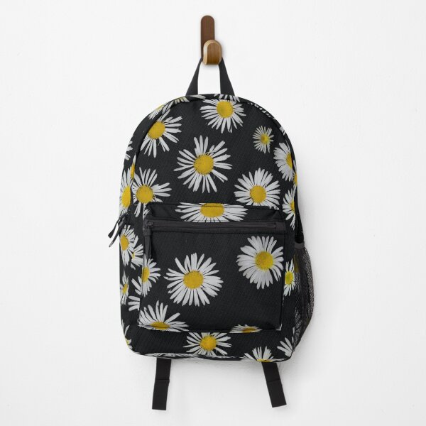 Item preview, chamomile flower pattern with a black background designed and sold by Badi46.