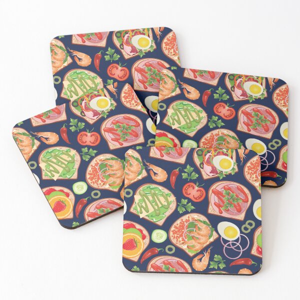 Item preview, Fun and Healthy Toast Toppings Pattern designed and sold by Alicia Chee.