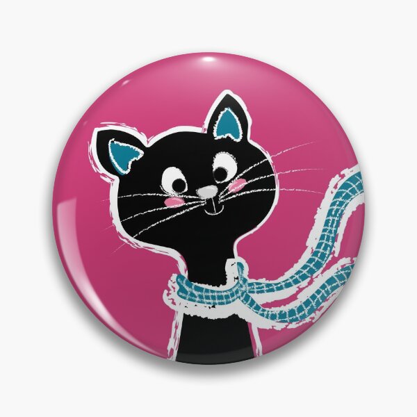 Item preview, Black Cat Long Neck Pink designed and sold by ranadigipaint.