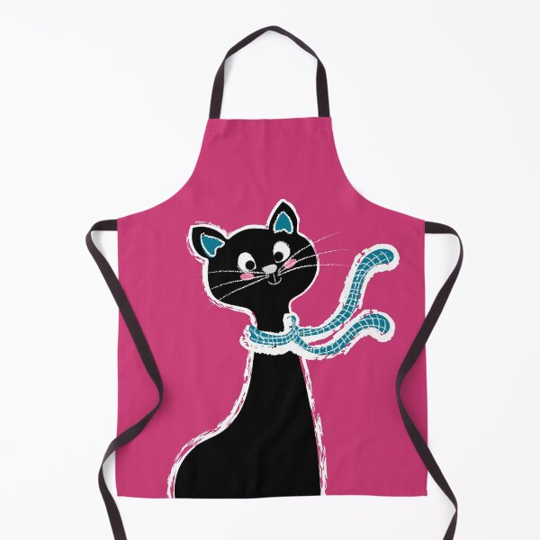 Item preview, Black Cat Long Neck Pink designed and sold by ranadigipaint.