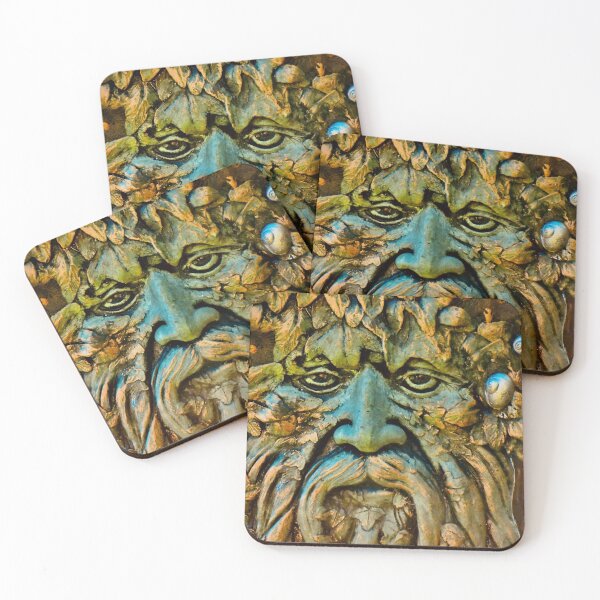Item preview, Green Man in situ on edge of trees designed and sold by keithmilligan.