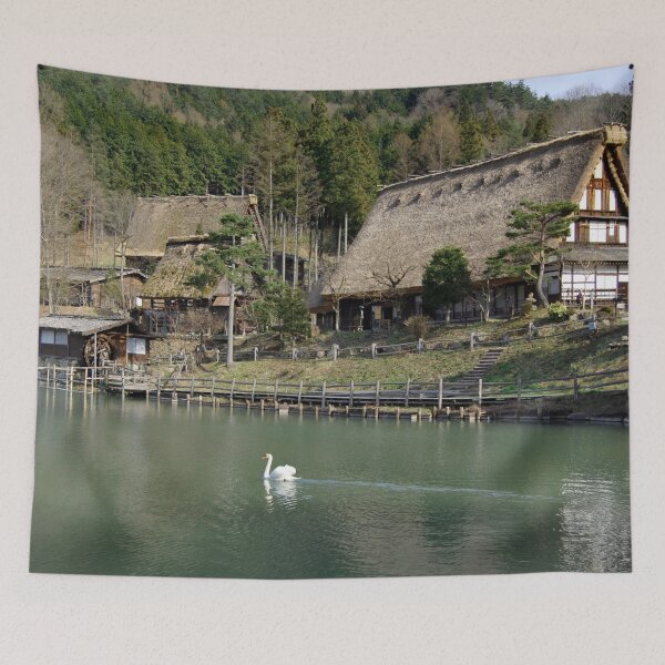 Item preview, TAKAYAMA FOLK VILLAGE  | Rural Landscape Photo designed and sold by PhotoStory.
