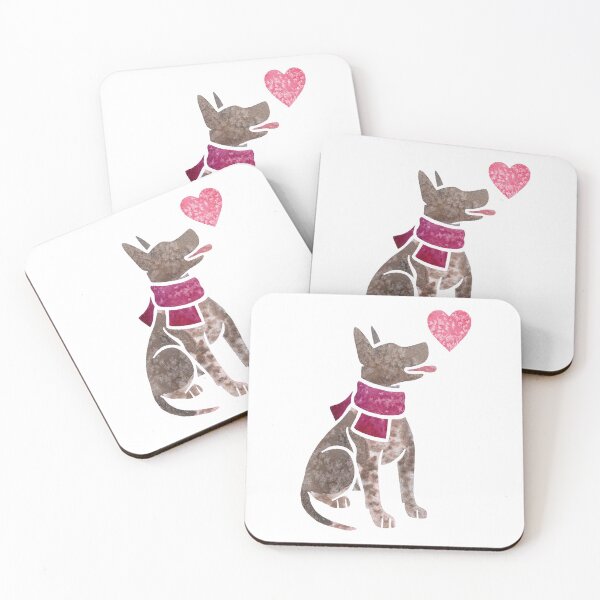Item preview, Watercolour American Hairless Terrier designed and sold by animalartbyjess.