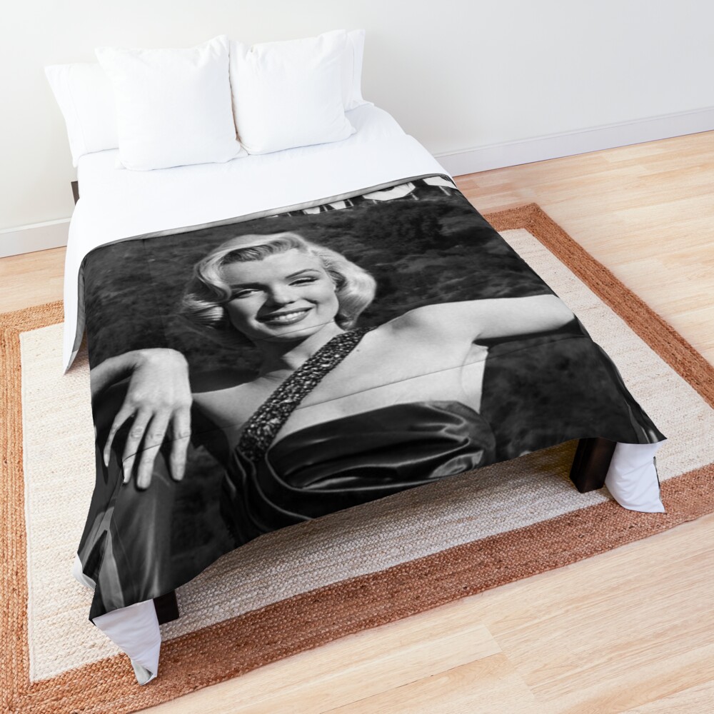 Marilyn Monroe Hollywood Black and White Comforter