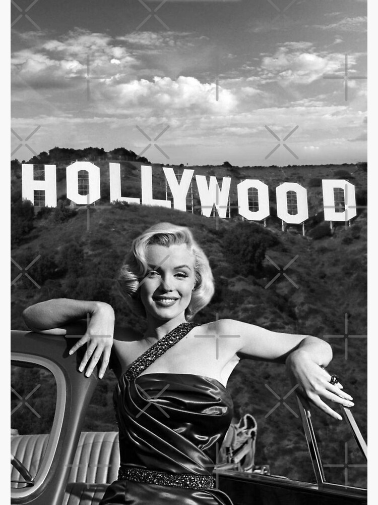 46++ Schwarz weiss bilder hollywood legenden , &quot;Marilyn Monroe Hollywood Schwarz und Weiß&quot; Leinwanddruck von Luna7