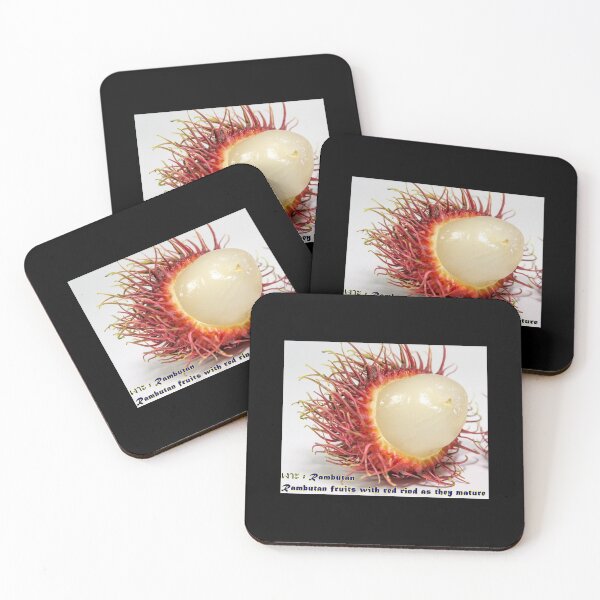 Item preview, Rambutan fruits with red rind as they mature designed and sold by greengoodnich.