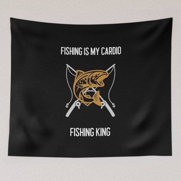 Item preview, FISHING IS MY CARDIO | FISHING KING  designed and sold by Ashalcheema.