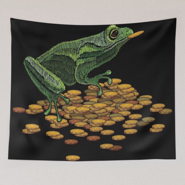 Item preview, Frog golden coins   designed and sold by urbanstore69.