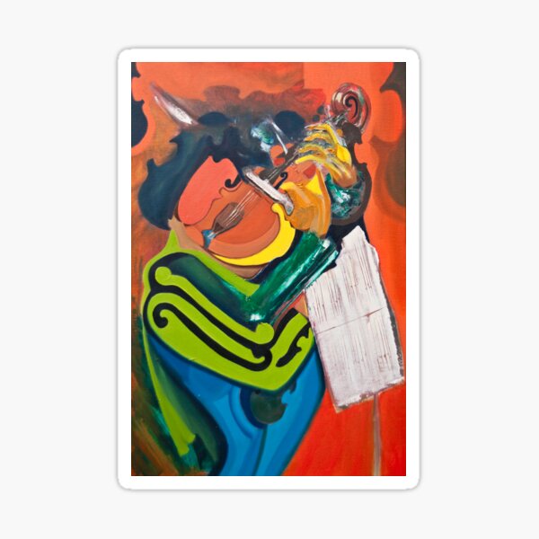 The Violinist Sticker