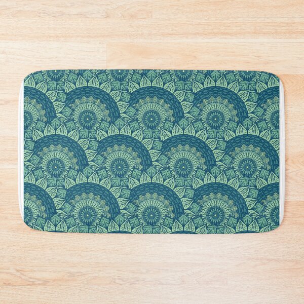 Item preview, Dark and Light Green Mandala Pattern designed and sold by KauzSL.