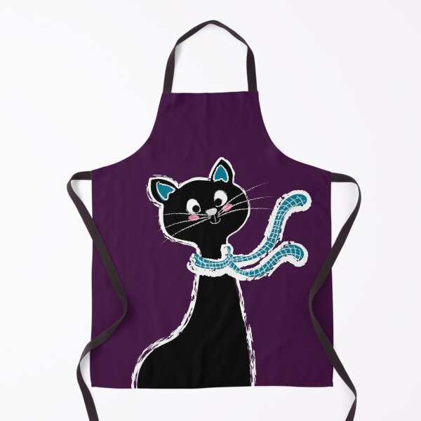 Item preview, Black Cat Long Neck Purple designed and sold by ranadigipaint.