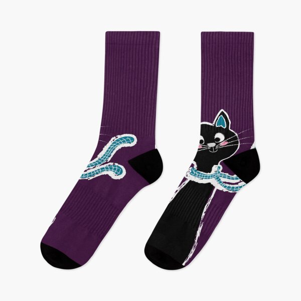 Item preview, Black Cat Long Neck Purple designed and sold by ranadigipaint.