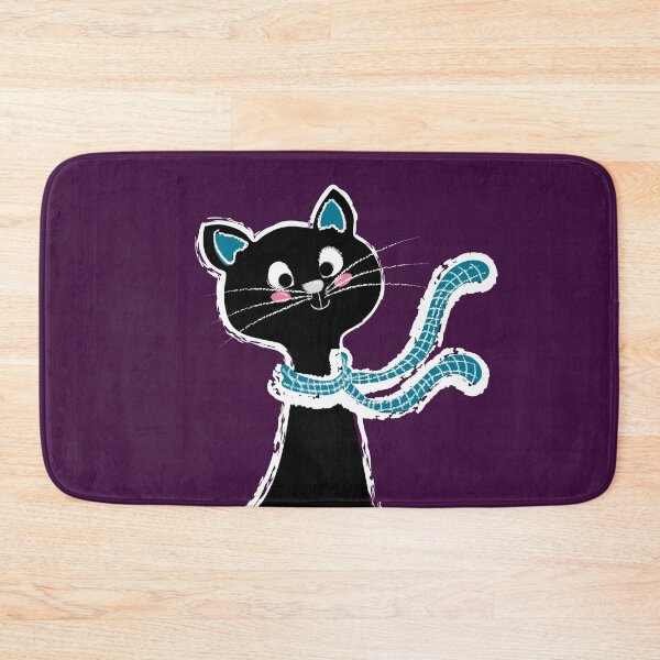 Item preview, Black Cat Long Neck Purple designed and sold by ranadigipaint.