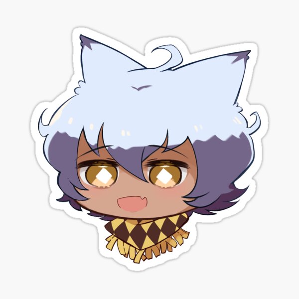 Vocaloid Dex (chibi bean head) Sticker