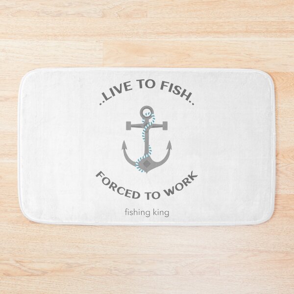 Item preview, LIVE TO FISH | FORCED TO WORK | FISHING KING designed and sold by Ashalcheema.