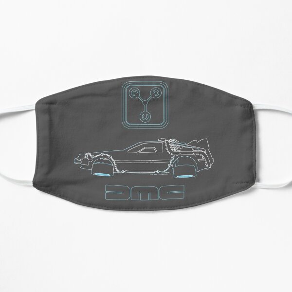 Delorean and Flux Capacitor - Back to the Future Mask