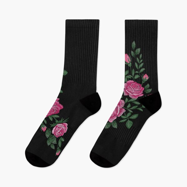 Item preview, roses with leaves buds ethnic flowers  designed and sold by urbanstore69.