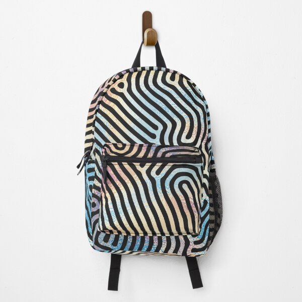 Item preview, Holographic colorful zig-zag pattern designed and sold by artsome-design.
