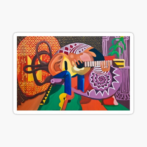 The Guitarist Sticker