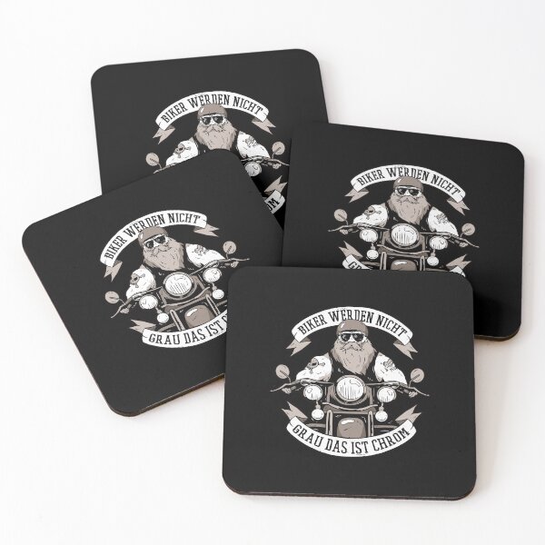 Item preview, biker illustration german quote  designed and sold by pirminio.
