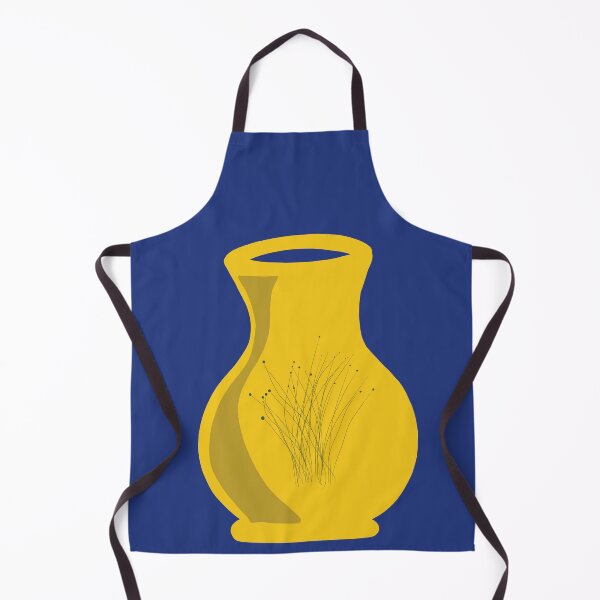 Item preview, Yellow Pot Vase modern minimalist art designed and sold by spooks draws.