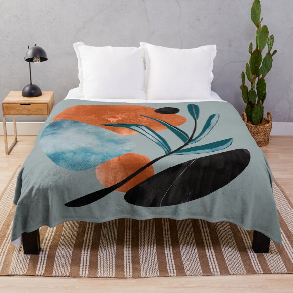 Item preview, Minimalist olive branch with abstract blue and gold textures designed and sold by Nossikko.