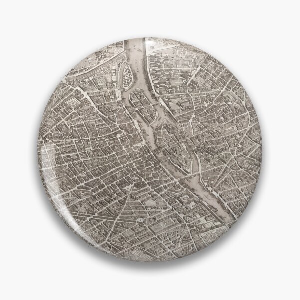 Item preview, Vintage 18th Century Map of Paris designed and sold by flashman.