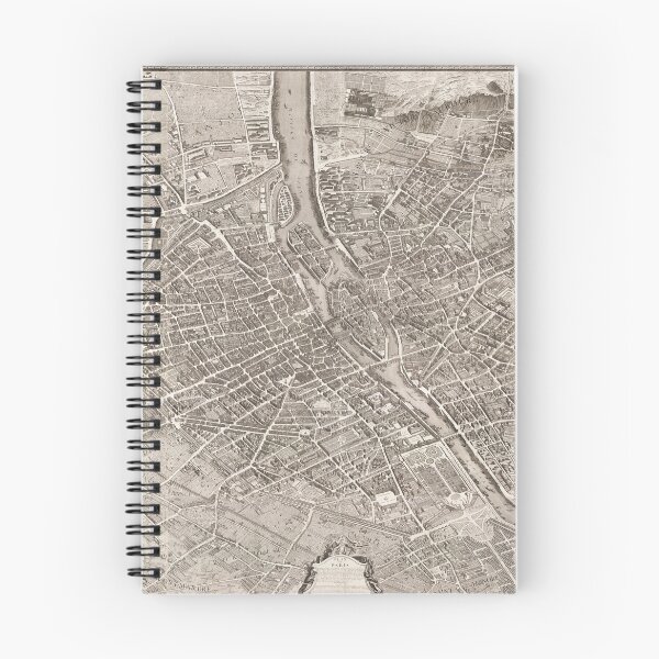 Item preview, Vintage 18th Century Map of Paris designed and sold by flashman.