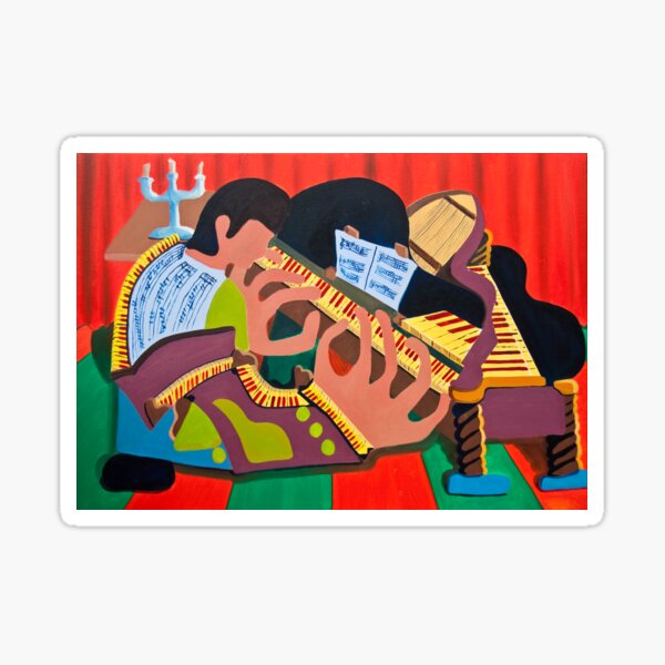 The Piano Player Sticker