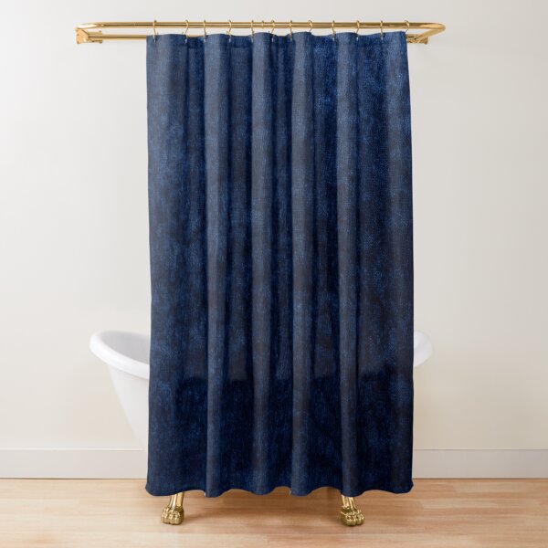 "Royal Blue Boudoir Velvet Texture" Shower Curtain for Sale by koovox