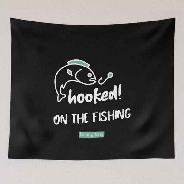 Item preview, HOOKED ON FISHING | FISHING KING designed and sold by Ashalcheema.