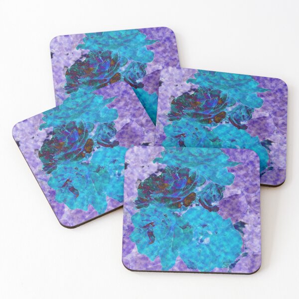 Item preview, Roses blue purple designed and sold by Moonyflower.