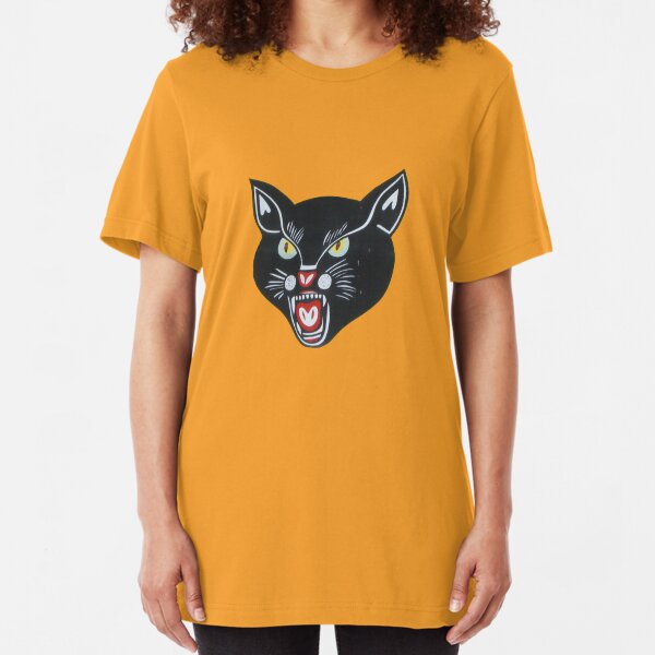 Black Cat Slim Fit T-Shirt