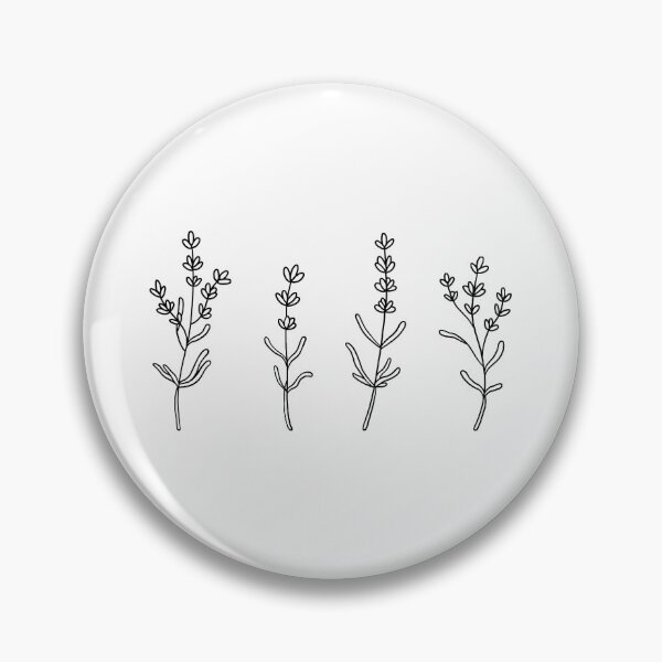 Item preview, Hand Drawn Lavender Doodle - Black and White designed and sold by noryushi.