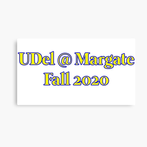 UDel @ Margate Fall 2020 Canvas Print