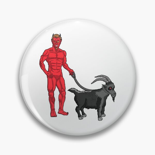 Item preview, DEVIL WITH GOAT ON A LEASH  designed and sold by Dwarf-Monkey.